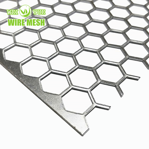 Folhas de malha de arame hexagonal pesada perfurada de aço inoxidável/ galvanizado/alumínio